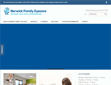 Tablet Screenshot of berwickfamilyeyecare.com.au
